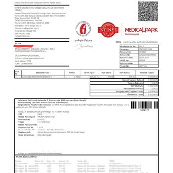 Medical Park Hastanesi 18.000 TL Kan Testi Ücreti İstemesi