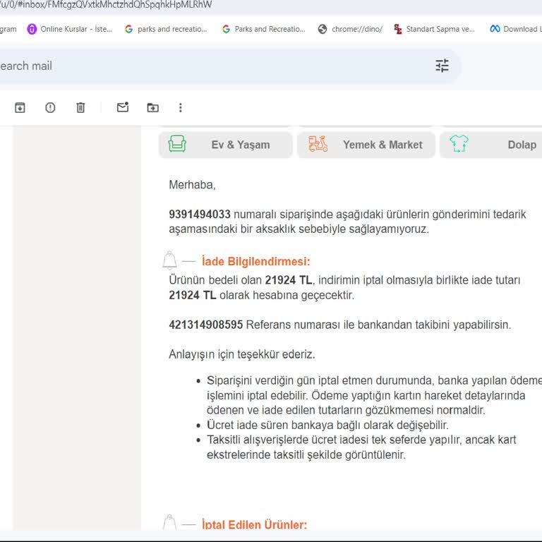 Trendyol Sipariş İptali Ve Fiyat Artışı Şikayeti
