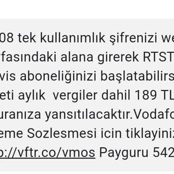 Vodafone Abonelik Ve Mobil Ödeme Sorunu
