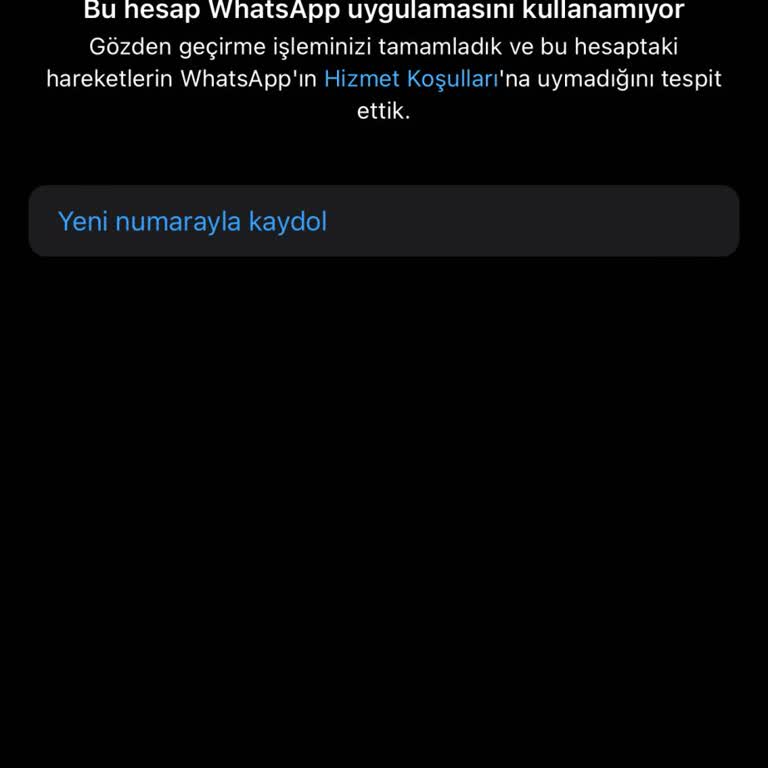 WhatsApp'tan Engel Sorunu