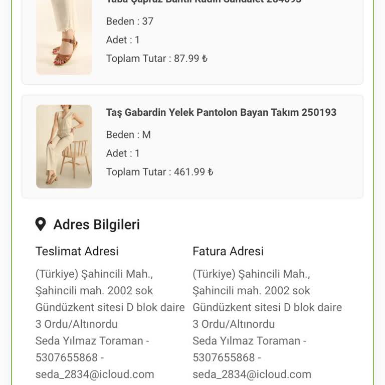 Modamizbir.com Modamız Bir Ürünleri İade Edemiyorum