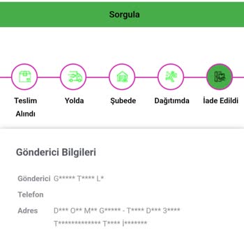Welokal Kargo Şikayeti Siparişim Dağıtıma Çıkmadan Neden İade Edildi