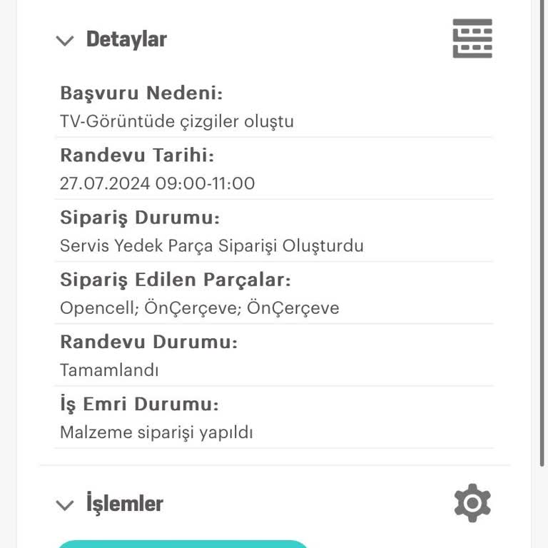 Arçelik Televizyonun 7 Ayda Garantisi Bitmeden Bozulması.