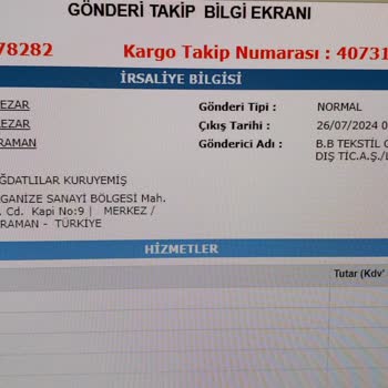 Aras Kargo Teslim Edilmeyen Kargo