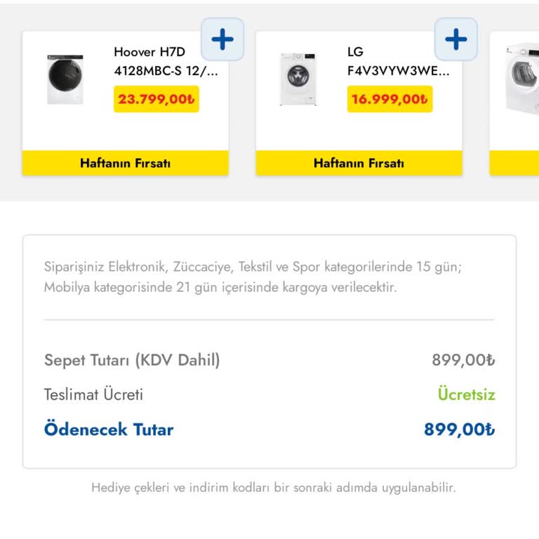 Cepte Şok Uygulamasından Verdiğim Siparişi Kargoya Verilmiyor