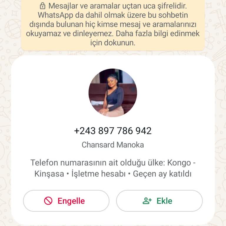 WhatsApp Bilinmeyen Numaradan Gelen Mesaj