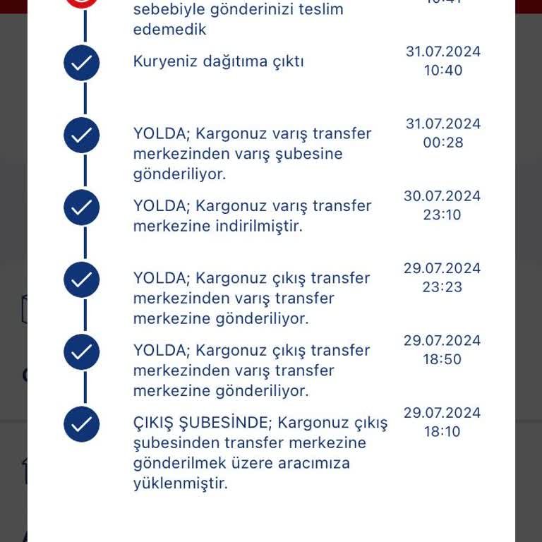 Aras Kargo Yanlış Adres Girişi Nedeniyle Teslim Edilmeyen Kargo