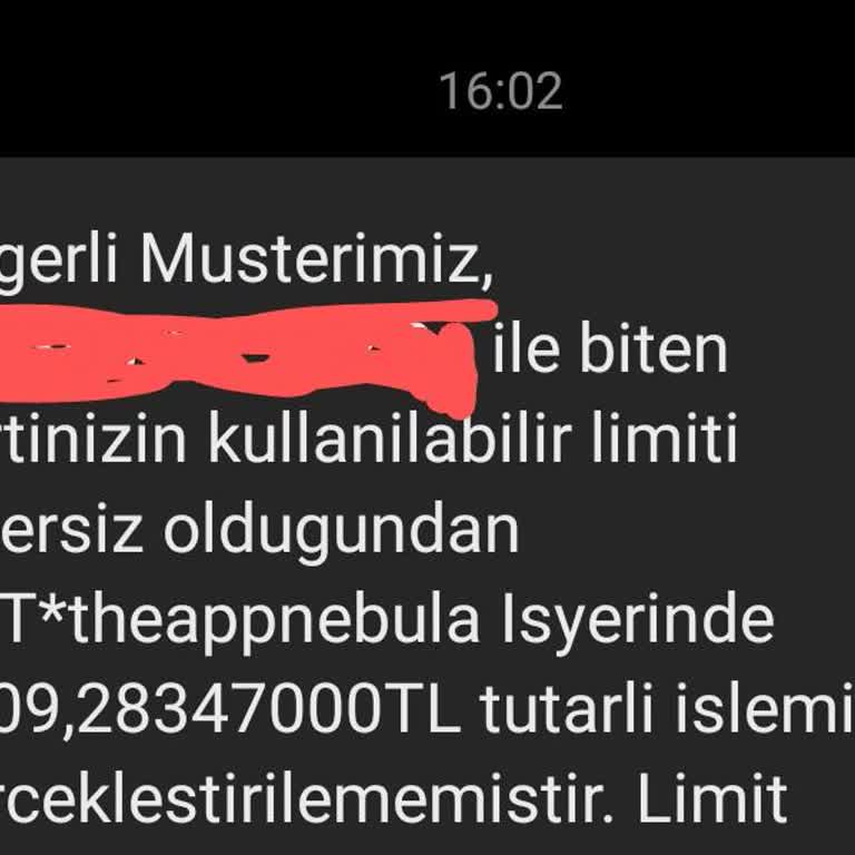 App Nebula Nebula Kartımdan Çekim Yapmak İstedi