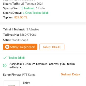 Pişmanlıksın Trendyol Ve Rezil Satıcı Titanik Shop