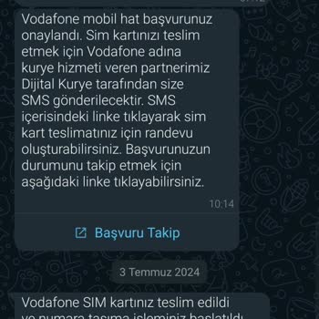 Vodafone Hattımın Aktif Edilmemesi Ve İptal Edilmesi