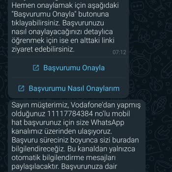 Vodafone Hattımın Aktif Edilmemesi Ve İptal Edilmesi