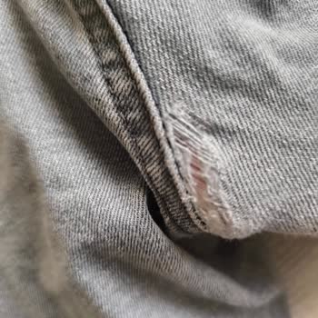 Mavi Kot Pantolon Ağ Açılması
