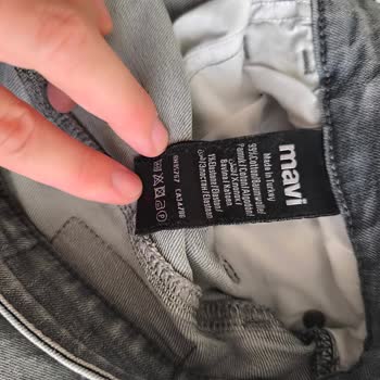 Mavi Kot Pantolon Ağ Açılması