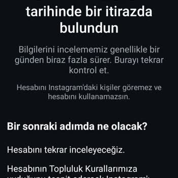 Instagram Hesabım Askıya Alındı
