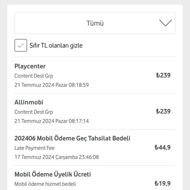 Vodafone Allinmobi İptali İçin Gereğinin Yapılmasını İstiyorum