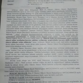 Teknosa'nın İşgüzarlığı Tüketici Hakem Heyeti Kararını Uygulamaması