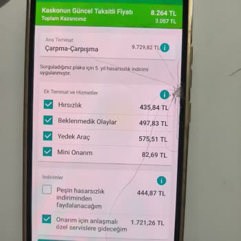 Garanti Bankası Mobil, Kasko Yaparken Tekliften Fazla Para Aldı.