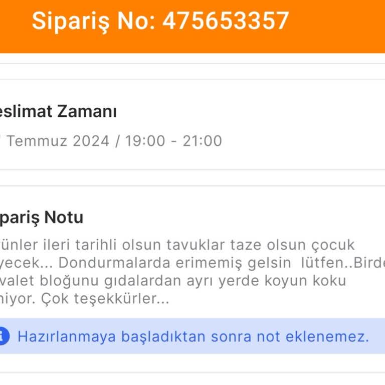 Migros Teslim Alınmayan Ürünler. Ürünler Erimiş Ve Acil İade. İnsan Sağlığı