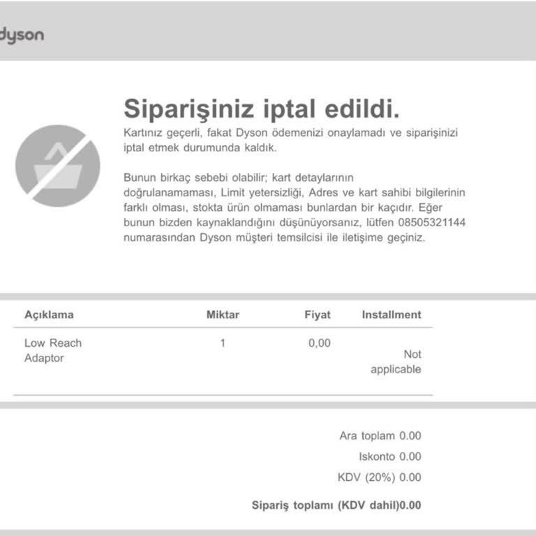 Dyson'ın Ürününün Arkasında Durmaması