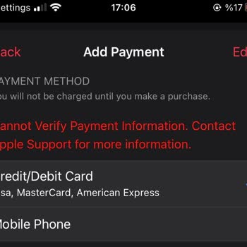 Denizbank Banka Kartı Ödeme Yöntemi Olarak Eklenmiyor