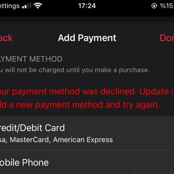 Denizbank Banka Kartı Ödeme Yöntemi Olarak Eklenmiyor