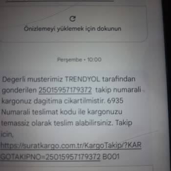 Sürat Kargo Saraycık Mikro Kargomu Getirmiyor