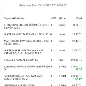 Migros SKT Yakın Ürün