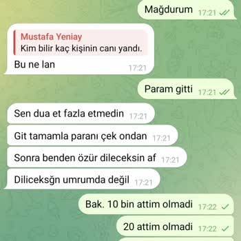 Telegram Üzerinden Yapılan Yatırım Tavsiyesi Mağduriyeti