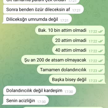 Telegram Üzerinden Yapılan Yatırım Tavsiyesi Mağduriyeti