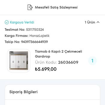 46 Gündür 6 Kapaklı Gardırop Ürünümüzü Teslim Etmeyen A101 Extra...