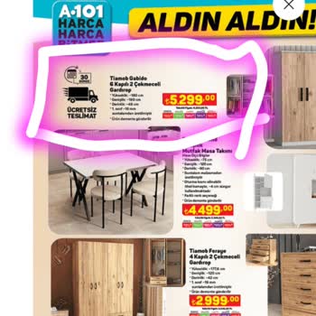 46 Gündür 6 Kapaklı Gardırop Ürünümüzü Teslim Etmeyen A101 Extra...
