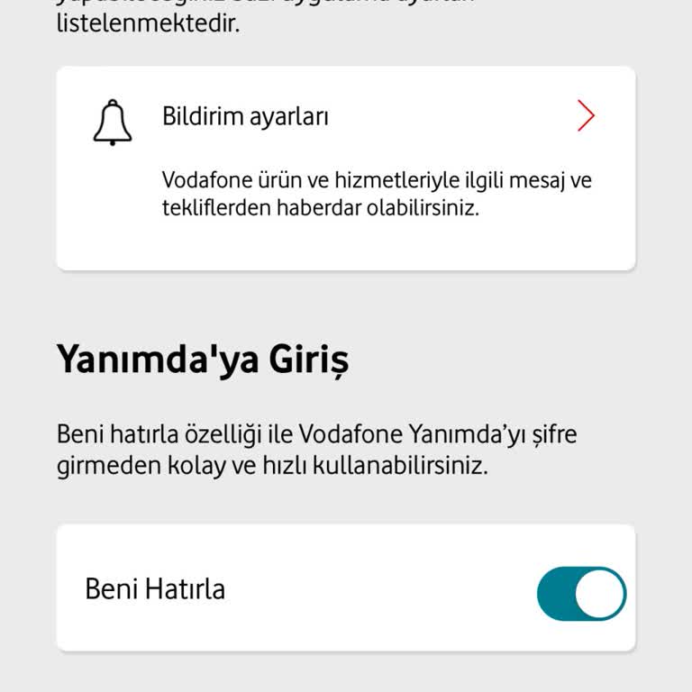 Vodafone Veri İzni Çıkmıyor