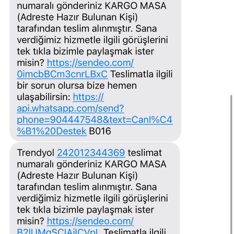 Sendeo Kargo Kargomu Bana Teslim Etmedi