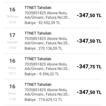 Türk Telekom 5 Aydır Hizmet Yok Fatura Çıkartıyor.