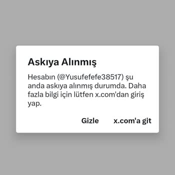 X (Twitter) Hesabımın Askıya Alınmasına İtiraz