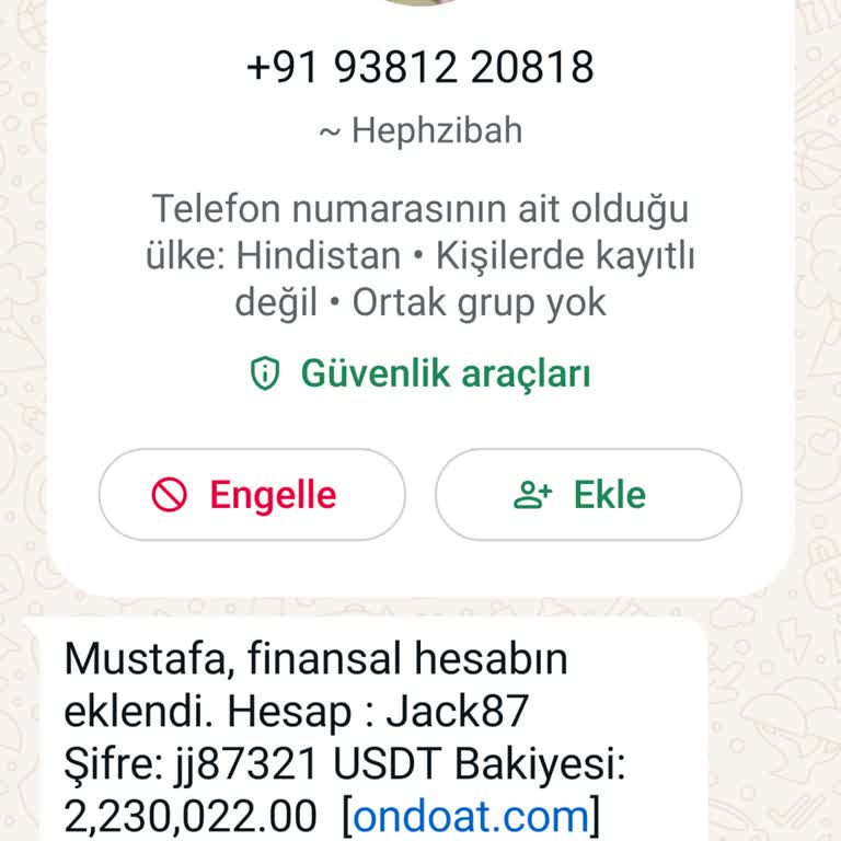 WhatsApp Kişisel Bilgilerimin İzinsiz Kullanımı Ve Güvenlik İhlali