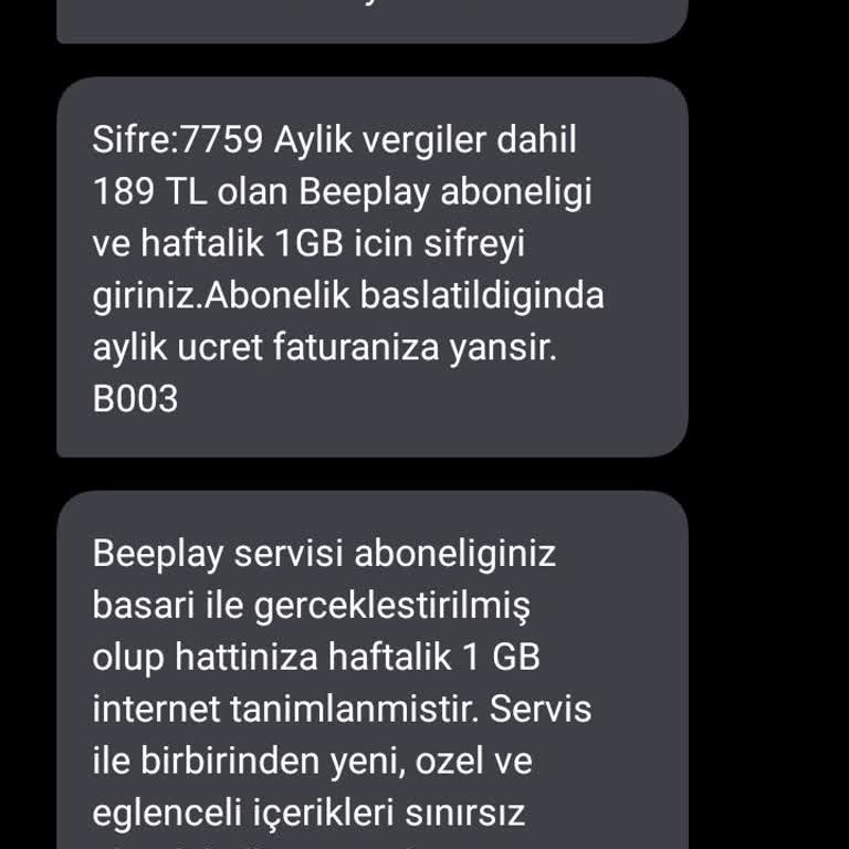 Vodafone Bilgim Dışı Onay