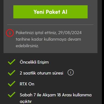 Geforce Now Paket Aldım Basic Üyelik Yazıyor Ve Yanlış Paket Uygulandı