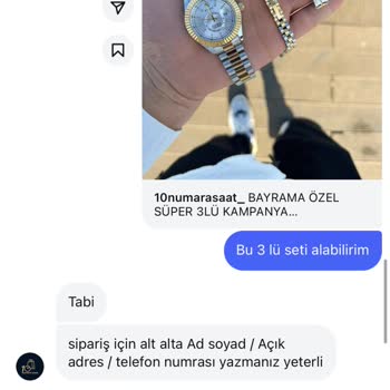 10numarasaat_ (Instagram) Yanlış Ürün Teslimatı Ve İletişim Sorunu