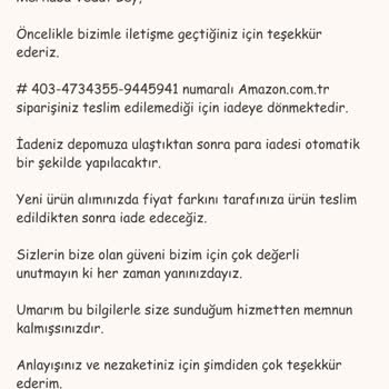 Amazon Firmasının Geri İade Konusunda Son Dakika Sürprizi...