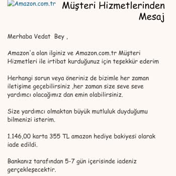 Amazon Firmasının Geri İade Konusunda Son Dakika Sürprizi...