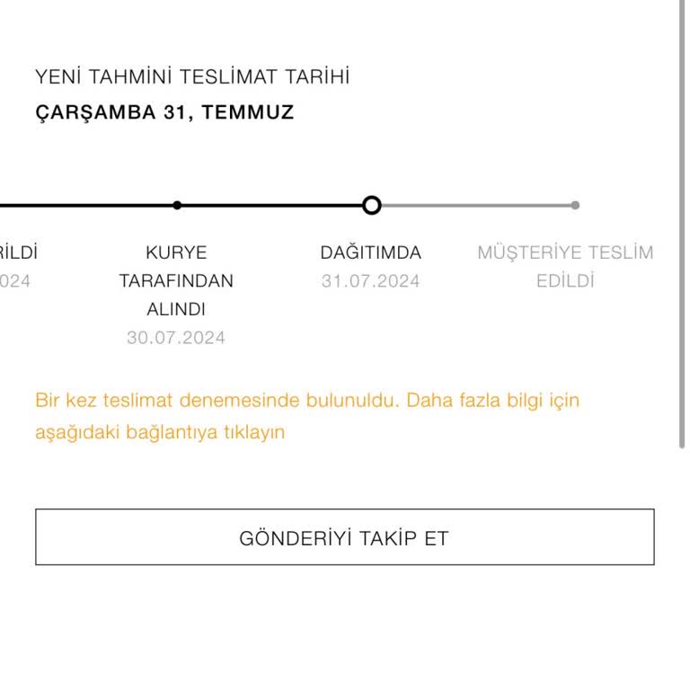 Scotty Teslim Edilmeyen Sipariş