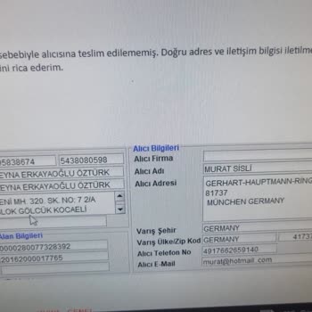 Yurtiçi Kargo Yurt Dışı Almanya Gönderimi