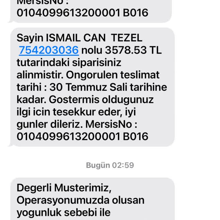 Avansas Ürün Siparişi Teslim Edilmiyor