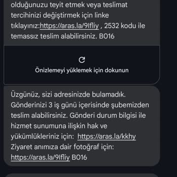 Aras Kargo Kargomu Teslim Etmiyorlar
