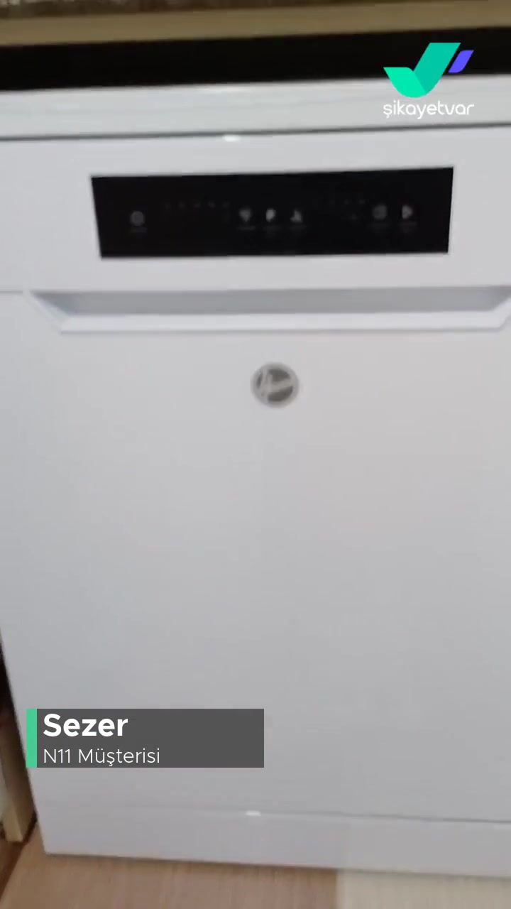 N11 Hoover HF3E53LOW-17 13 Kişilik Bulaşık Makinesi Üst Sepet Sorunlu! videonun kapak resmi
