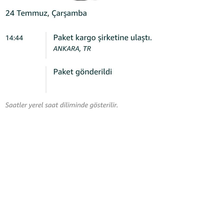 Amazon Kargoda Olan Ürünüm 7 Gündür Ortada Yok