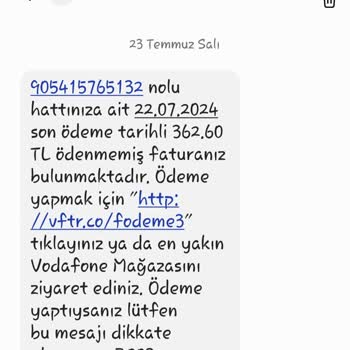 Vodafone'un Bitmeyen Ödeme Talepleri