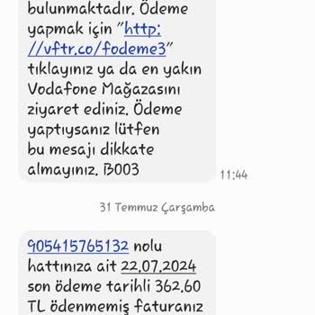Vodafone'un Bitmeyen Ödeme Talepleri