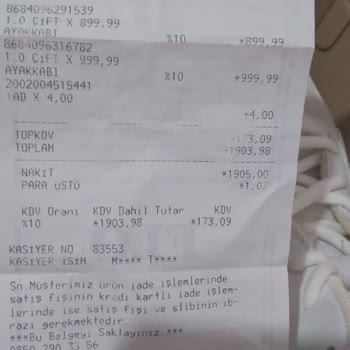 FLO Ayakkabı FLO Mağazasının Ürün İnceleme Hatası
